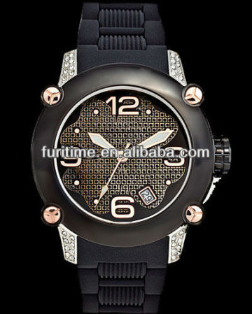 fashion dom watches waterproof silicone watches