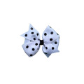 dot polyester ribbon bow clips hair accessory