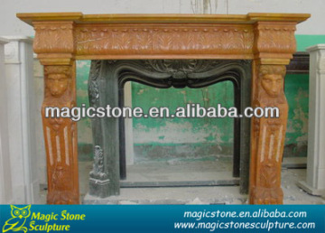 High quality italian stone fireplaces mantel