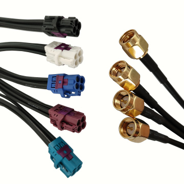 Mini Fakra to SMA Plug 4 Ports Cable