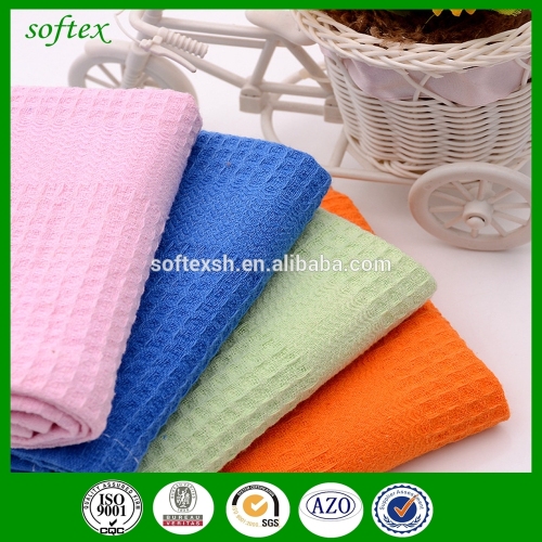 100% cotton waffle weave solid color dish towels