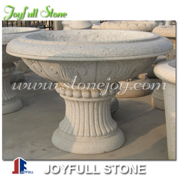 Stone Tall Round Commercial Planters Pots, Commercial Planters pots