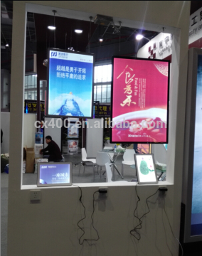 slim double sides magnetic aluminum light box