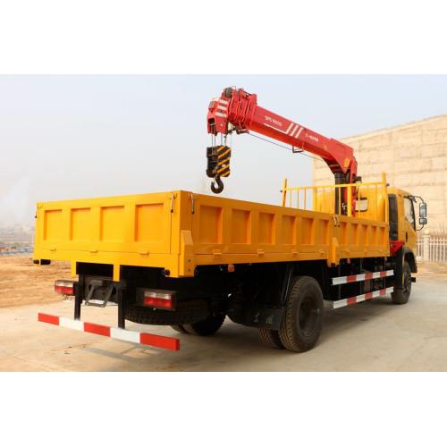 Cargaison de camion de Dongfeng avec la grue de chargeur de 7 tonnes