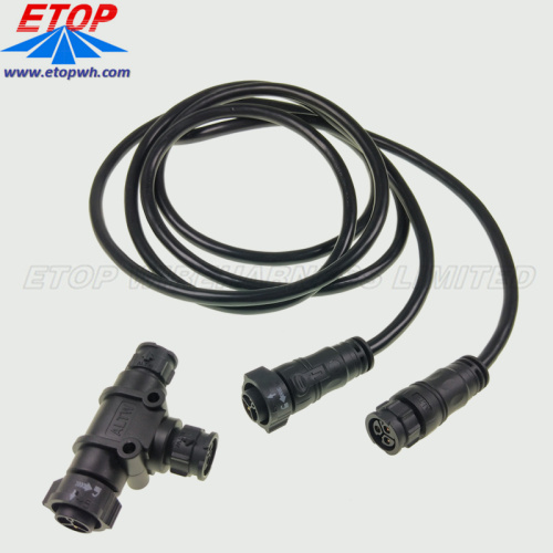 Ensamblaje de cable de conector LED M16 LTW impermeable personalizado