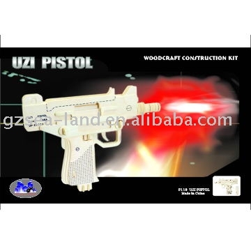 Wooden toy UZI PISTOL