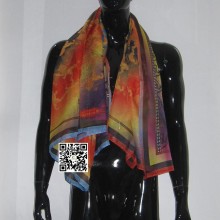 Custom OEM sublimation printed beach scarves