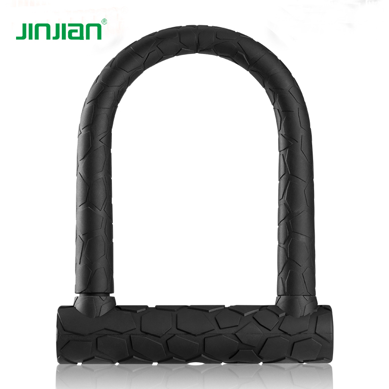 Anti antiadera de acero inoxidable de acero inoxidable MTB Bicicleta U Lock con capa de goma