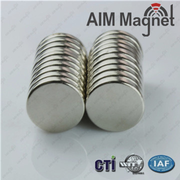 15mm dia x 3mm thick n42 neodymium magnet