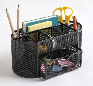 Mesh Metal Wire Office Stationery Holder