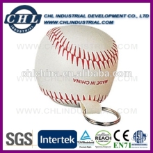 Logo printed stuffed plush ball keyring