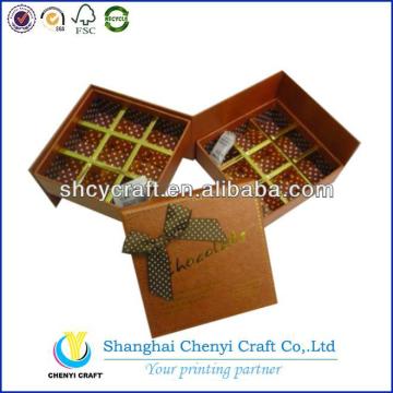 print fancy paper box for chocolate packing