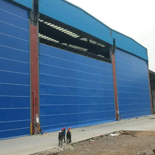 high speed stacking up hangar door