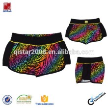 rainbow print women board shorts