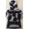 Lady&#39;s Printed Fake Fur Jacke Mode