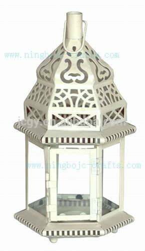 Moroccan lantern ornate metal lantern