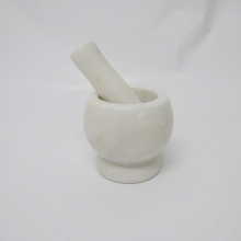 White Marble Marble and Pestle Set