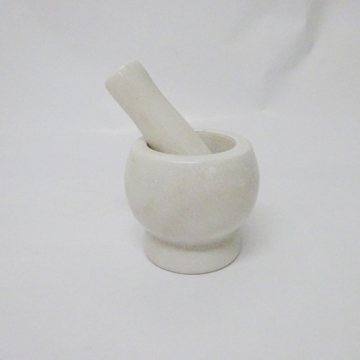 White Marble Marble and Pestle Set