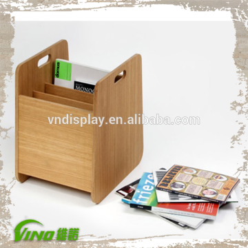 Wood Countertop Display Rack , Display Stand for Magazine , Magazine Stand