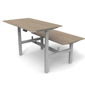 Adjustable Computer Desk Table With Metal Base