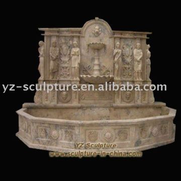 Stone Outdoor Wall Fountain