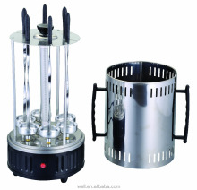 246211 Ningbo Stainless Steel 6-Pole Kabob Grill: A Vertical Grill with Timer or Switch and Double Handle