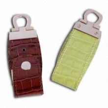 Luxury Leather USB Flash Disks, Support Lifetime Warranty with Free Logo