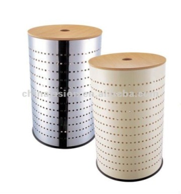 Round Stainless Steel/Coating Dust Bin