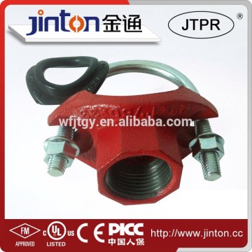 China popular U type u bolt grooved mechanical tee