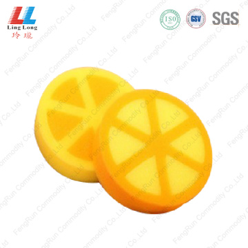 3D orange fruit bath sponge