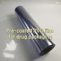 Pre-coated PVC film for drug packaging