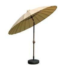 Outdoor solar mid pillar umbrella