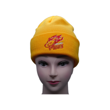 Trendy Knitted Hat with Calgary Fire Design