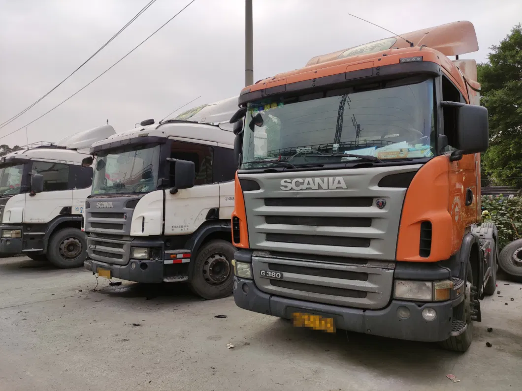 Cheap Batch Price Scania G380 Used Truck Orange Van Tractor Trucks
