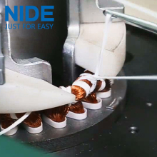 Automatic single phase motor stator winding lacing machine