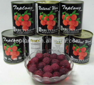 Canned arbutus in syrup