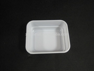 Disposable Rectangular Salad Bowl, Plastic Dish, Airline Salad Bowl