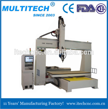 2016 hot sale 5 axis cnc wood carving machine