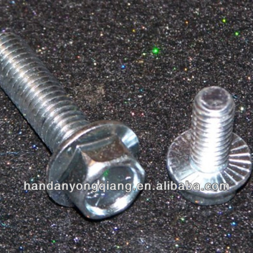 Grade 4.8 to 12.9 hot dip galvanized zinc plated flange head bolts