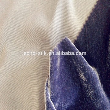 rayon silk velvet fabric in piece dyed.