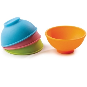 Colorful Silicone Child Bowl Not Easy to Broken