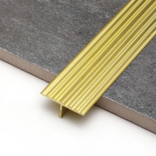 OEM Logo Antique Gold T Shape Brass Tile Edge Trim - Free Sample
