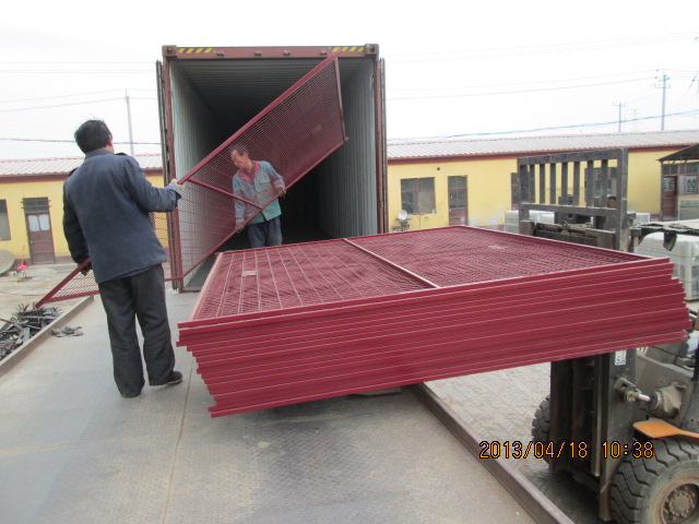 Hot Sale Powder Coating Safety Temporary Fencing