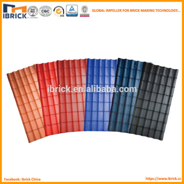 China new advanced technology factory synthetic resin PVC roof tile manufacture