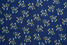 Blue Background Babysbreath Printed Fabrics