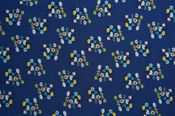 Blue Background Babysbreath Printed Fabrics