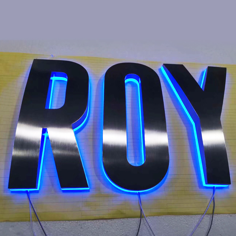 Stainless Steel Letter Outdoor Full Color Led Sign Commercial Board Manufacturers