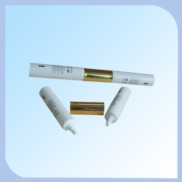 Plastic needle tip for cometic tube packaging