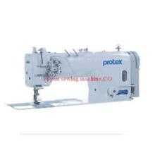 Double needle with fixed needle bar lockstitch sewing machine