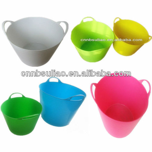 colorful plastic bucket,coloured plastic bucket